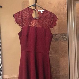 Gorgeous crimson dress